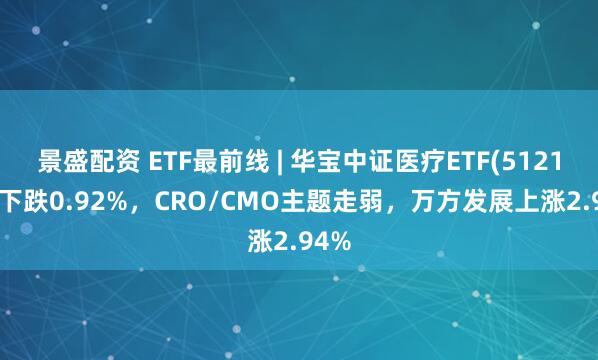 景盛配资 ETF最前线 | 华宝中证医疗ETF(512170)下跌0.92%，CRO/CMO主题走弱，万方发展上涨2.94%